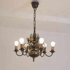 Paavo Tynell Paavo Tynell Baroque Style Pendant Model 1864 in Cast Brass Taito 1950s - 4600254