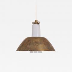 Paavo Tynell Paavo Tynell Brass Opal Glass Ceiling Pendant Model K2 20 Idman 1950s - 4762131