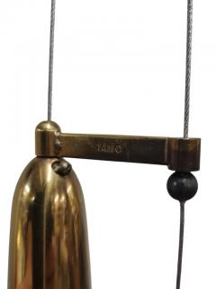 Paavo Tynell Paavo Tynell Brass Perfortated Adjustable Ceiling Lamp Model 1965 Taito 1950s - 3932765