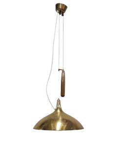 Paavo Tynell Paavo Tynell Brass Perfortated Adjustable Ceiling Lamp Model 1965 Taito 1950s - 3932767