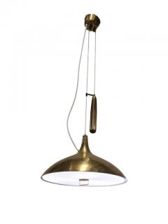 Paavo Tynell Paavo Tynell Brass Perfortated Adjustable Ceiling Lamp Model 1965 Taito 1950s - 3932772