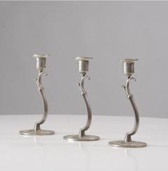 Paavo Tynell Paavo Tynell Candlesticks Set of Three 1920 1930 - 3428948