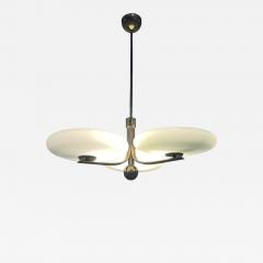 Paavo Tynell Paavo Tynell Ceiling Lamp Model 1507 Green Glass Brass Taito 1930s - 4250871