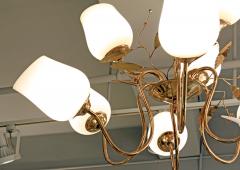 Paavo Tynell Paavo Tynell Chandelier In Brass 1950s - 230147