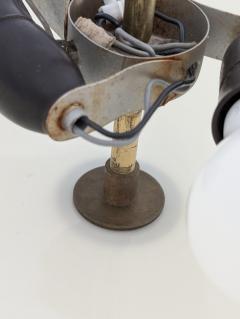 Paavo Tynell Paavo Tynell Chandelier in Brass Glass Model no 1017 Taito 1950s - 4449190