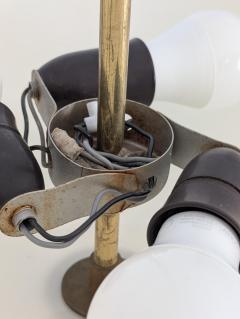 Paavo Tynell Paavo Tynell Chandelier in Brass Glass Model no 1017 Taito 1950s - 4449191