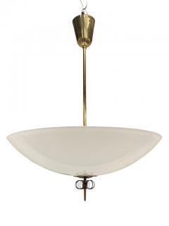 Paavo Tynell Paavo Tynell Chandelier in Brass Glass Model no 1088 Idman 1950s - 3932663