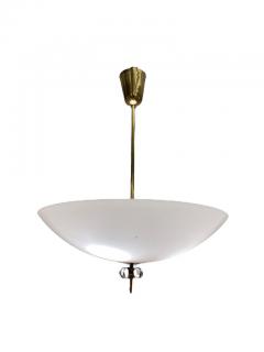 Paavo Tynell Paavo Tynell Chandelier in Brass Glass Model no 1088 Idman 1950s - 3932665