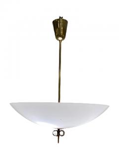 Paavo Tynell Paavo Tynell Chandelier in Brass Glass Model no 1088 Idman 1950s - 3932666