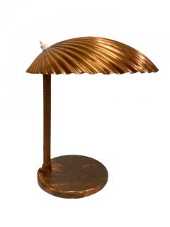 Paavo Tynell Paavo Tynell Copper Sea Shell Table Lamp Model 5321 Taito Oy 1940s - 3950827