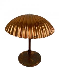 Paavo Tynell Paavo Tynell Copper Sea Shell Table Lamp Model 5321 Taito Oy 1940s - 3950828