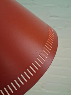 Paavo Tynell Paavo Tynell Floor Lamp Model K10 10 in Red Brass and Rattan Idman 1950s - 4138059