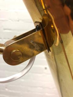 Paavo Tynell Paavo Tynell Floor Lamp Model K10 9 9628 in Brass and Rattan Idman 1950s - 4099625