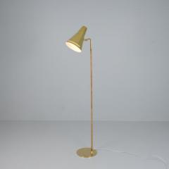 Paavo Tynell Paavo Tynell Floor Lamp Model K10 9 9628 in Full Brass Rattan Taito 1950s - 4248967