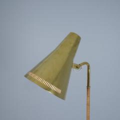 Paavo Tynell Paavo Tynell Floor Lamp Model K10 9 9628 in Full Brass Rattan Taito 1950s - 4248968
