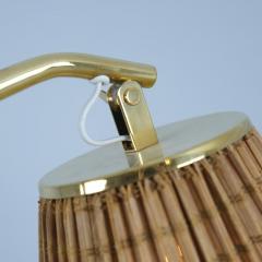 Paavo Tynell Paavo Tynell Full Brass Floor Lamp Model 9613 with Rattan Shade Taito - 4237869