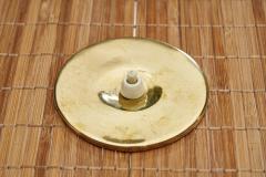 Paavo Tynell Paavo Tynell Model 9206 Brass and Wood Table Lamp for Taito Finland ca 1940s - 4105387
