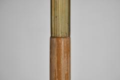 Paavo Tynell Paavo Tynell Model 9206 Brass and Wood Table Lamp for Taito Finland ca 1940s - 4105390