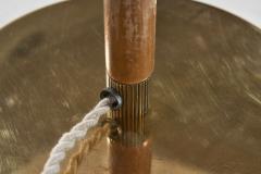 Paavo Tynell Paavo Tynell Model 9206 Brass and Wood Table Lamp for Taito Finland ca 1940s - 4105391
