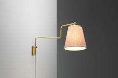 Paavo Tynell Paavo Tynell Model 9414 Brass Wall Light for Taito Oy Finland 1950s - 4357917