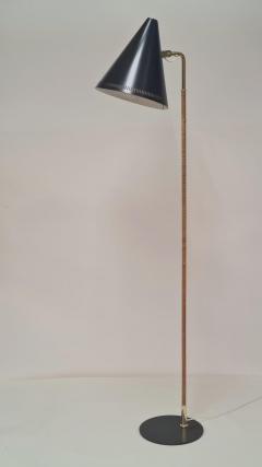 Paavo Tynell Paavo Tynell Nuns Hat Floor Lamp Model 9629 in Black Brass Taito 1950s - 4123004