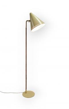 Paavo Tynell Paavo Tynell Nuns Hat Floor Lamp Model 9629 in Yellow Brass Taito 1950s - 3972493