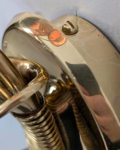 Paavo Tynell Paavo Tynell Organic Wall Lamps Model 9424 in Brass and Rattan Taito 1940s - 4482605