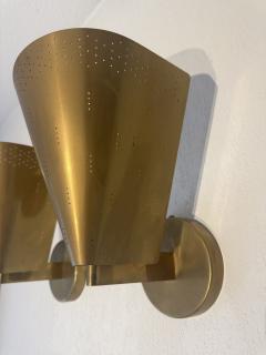 Paavo Tynell Paavo Tynell Pair of Model K8 11 Brass Wall Lamps for Taito 1950s - 4697120