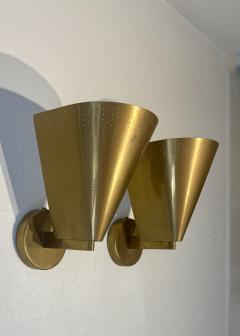 Paavo Tynell Paavo Tynell Pair of Model K8 11 Brass Wall Lamps for Taito 1950s - 4697121