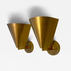 Paavo Tynell Paavo Tynell Pair of Model K8 11 Brass Wall Lamps for Taito 1950s - 4697980