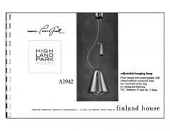 Paavo Tynell Paavo Tynell Pendant Light Idman Oy Model No A 1942 circa 1950s - 3517768