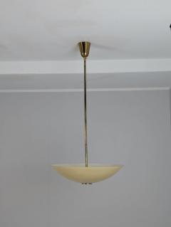 Paavo Tynell Paavo Tynell Pendant in Brass Glass Model no 1017 Taito 1950s - 4449201