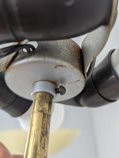 Paavo Tynell Paavo Tynell Pendant in Brass Glass Model no 1017 Taito 1950s - 4449205