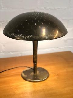 Paavo Tynell Paavo Tynell Perforated Brass Umbrella Table Lamp Model 5061 Taito 1940s - 3990981