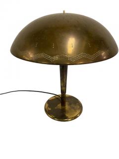 Paavo Tynell Paavo Tynell Perforated Brass Umbrella Table Lamp Model 5061 Taito 1940s - 3990985