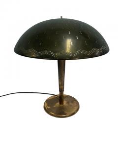 Paavo Tynell Paavo Tynell Perforated Brass Umbrella Table Lamp Model 5061 Taito 1940s - 3990986