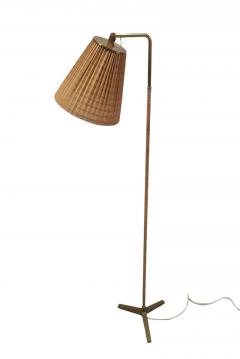 Paavo Tynell Paavo Tynell Propeller Floor Lamp Model 9631 in Brass and Rattan Taito 1950s - 4138141