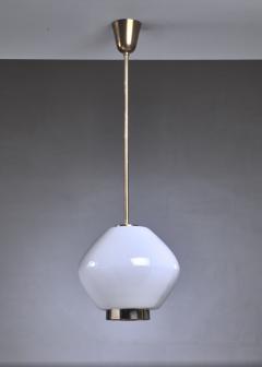 Paavo Tynell Paavo Tynell Rare Opaline Glass Pendant for Idman Finland 1950s - 970625