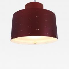 Paavo Tynell Paavo Tynell Round Starry Sky Flush Mount 9069 Burgundy Red Idman 1950s - 4728372
