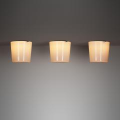 Paavo Tynell Paavo Tynell Set of 3 80112 30 Ceiling Lights for Idman Oy Finland 1950s - 4343914