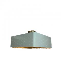 Paavo Tynell Paavo Tynell Starry Sky Ceiling Lamp Model 9068 In Brass White Idman 1950s - 3949527