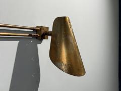Paavo Tynell Paavo Tynell Style Large Double Wall Sconce Pierced Brass Finland 1950s - 4651548