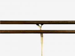 Paavo Tynell Paavo Tynell Style Large Double Wall Sconce Pierced Brass Finland 1950s - 4651553