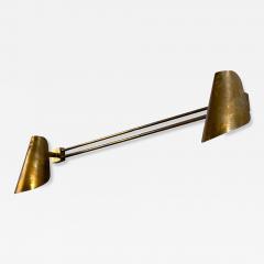 Paavo Tynell Paavo Tynell Style Large Double Wall Sconce Pierced Brass Finland 1950s - 4651593