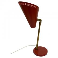 Paavo Tynell Paavo Tynell Table Lamp Model 9222 In Red Brass Idman 1950s - 3994368