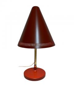 Paavo Tynell Paavo Tynell Table Lamp Model 9222 In Red Brass Idman 1950s - 3994369