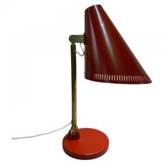 Paavo Tynell Paavo Tynell Table Lamp Model 9222 In Red Brass Idman 1950s - 3994376