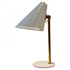 Paavo Tynell Paavo Tynell Table Lamp Model H5 7 in White and Brass Idman 1960s - 4012110