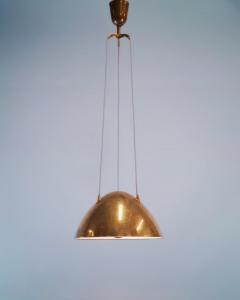 Paavo Tynell Paavo Tynell Trinity Pendant Model 1959 Hand Hammered Brass Taito 1950s - 4216767