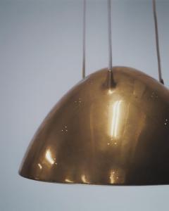 Paavo Tynell Paavo Tynell Trinity Pendant Model 1959 Hand Hammered Brass Taito 1950s - 4216768
